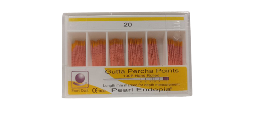 Гуттаперчевые штифты Pearl Dent Endopia, конус. 02 № 20, 100 шт.