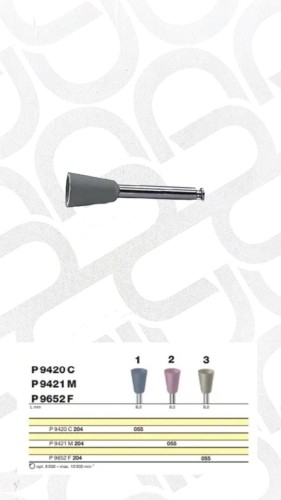 Полировочный бор по керамике 3-я ступень / P 9652 F 204.055, Drendel + Zweiling DIAMANT GmbH, Германия  