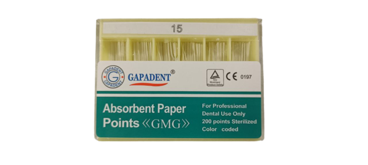 Бумажные штифты GMG 02 №15, (200шт), GAPADENT / Китай